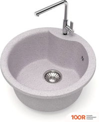 Кухонная мойка Glanz J2 (СВЕТЛО-СЕРЫЙ МАТОВЫЙ) (360494)