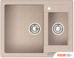 Кухонная мойка Glanz J19 (ПЕСОК МАТОВЫЙ) (360463)