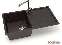 Кухонная мойка Glanz J17 (ЦАРСКИЙ ЯНТАРЬ МАТОВЫЙ) (360458)