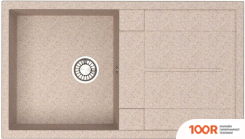 Кухонная мойка Glanz J17 (ПЕСОК МАТОВЫЙ) (360453)