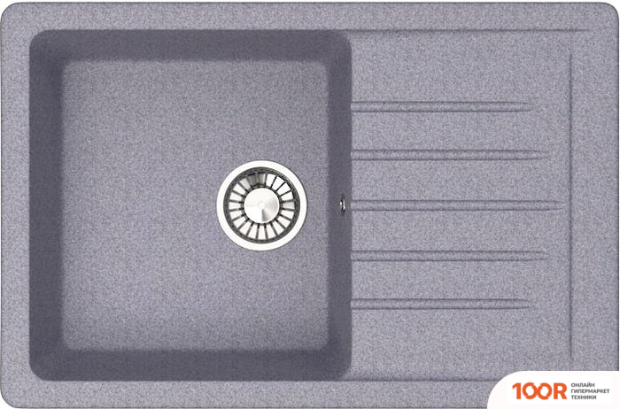 Кухонная мойка Glanz J16 (ТЕМНО-СЕРЫЙ МАТОВЫЙ) (360436)