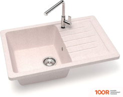 Кухонная мойка Glanz J16 (БЕЖЕВЫЙ МАТОВЫЙ) (360430)