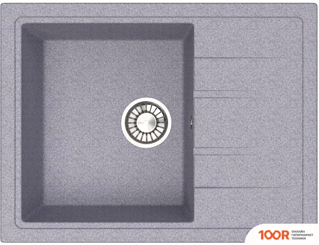 Кухонная мойка Glanz J150 (ТЕМНО-СЕРЫЙ МАТОВЫЙ) (360416)