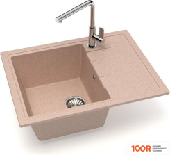Кухонная мойка Glanz J150 (КАРАМЕЛЬ МАТОВЫЙ) (360412)