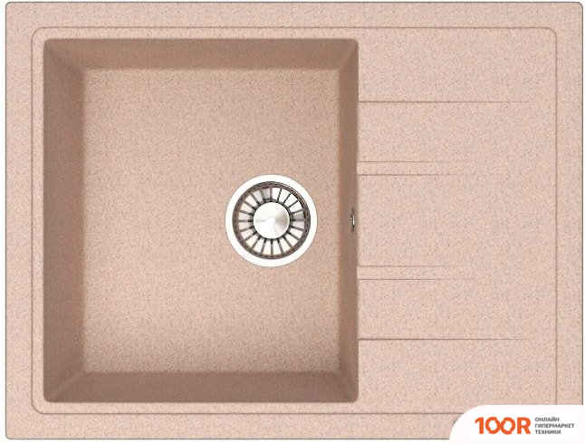 Кухонная мойка Glanz J150 (КАРАМЕЛЬ МАТОВЫЙ) (360412)