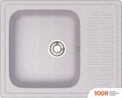 Кухонная мойка Glanz J15 (СВЕТЛО-СЕРЫЙ МАТОВЫЙ) (360404)