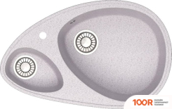 Кухонная мойка Glanz J13 (СВЕТЛО-СЕРЫЙ МАТОВЫЙ) (360394)