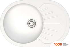 Кухонная мойка Glanz J111 (БЕЛЫЙ МАТОВЫЙ) (360381)