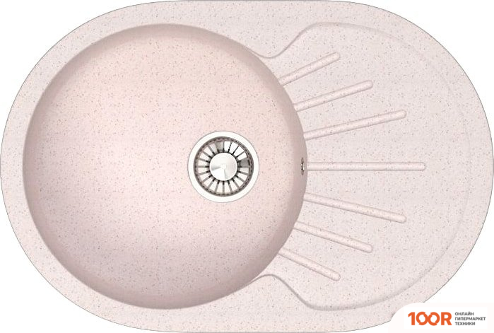 Кухонная мойка Glanz J111 (БЕЖЕВЫЙ МАТОВЫЙ) (360380)