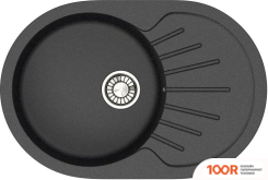 Кухонная мойка Glanz J111 (АТРАЦИТ МАТОВЫЙ) (360379)