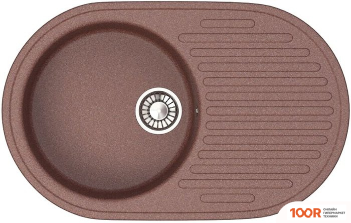 Кухонная мойка Glanz J11 (ТЕРРАКОТ МАТОВЫЙ) (360367)