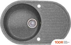 Кухонная мойка Fosto КМ 55-46 (251 ИСКРИСТЫЙ СЕРЫЙ) (360293)