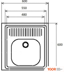 Кухонная мойка Eurodomo EURODOMO BLN 710-60 103.0491.608 (НЕРЖАВЕЮЩАЯ СТАЛЬ) (360280)