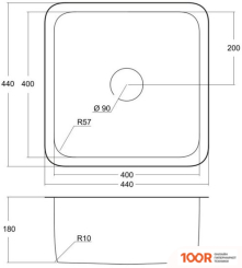 Кухонная мойка Emar EMB-127A PVD NANO DARK (360135)