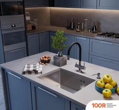 Кухонная мойка Emar EMB-123 PVD NANO SATINE (360122)