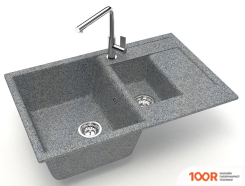 Кухонная мойка Elmar M-09M (ТЕМНО-СЕРЫЙ Q8) (360061)