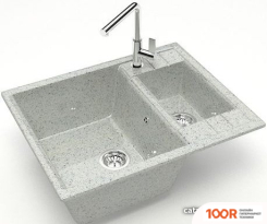 Кухонная мойка Elmar M-08 (СВЕТЛО-СЕРЫЙ Q10) (360030)