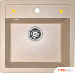 Кухонная мойка Ecoshtein PLATZ 515 (БЕЖЕВЫЙ) (359872)