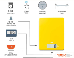 Кухонные весы ADE LEONIE KE1800-2 (359596)