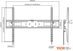 Кронштейн Maclean MC-750 (ЧЕРНЫЙ) (359196)