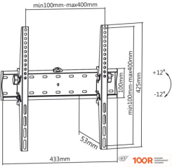 Кронштейн Maclean MC-665 (ЧЕРНЫЙ) (359180)