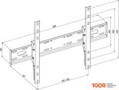 Кронштейн KSL WMO-8261N (ЧЕРНЫЙ) (359145)