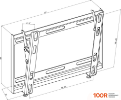 Кронштейн KSL WM228N (ЧЕРНЫЙ) (359141)
