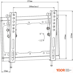 Кронштейн iTech P2T (ЧЕРНЫЙ) (359103)