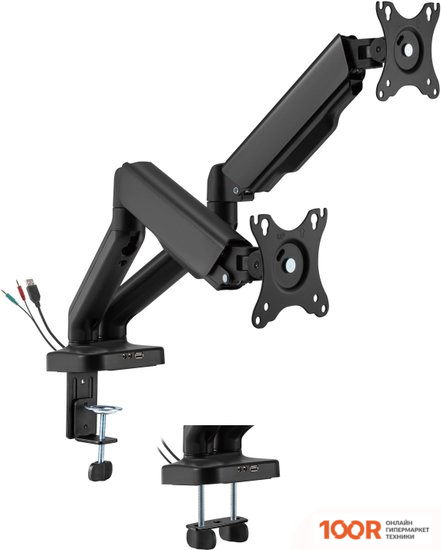 Кронштейн ErgoSmart POWER BLACK DBL U (359051)