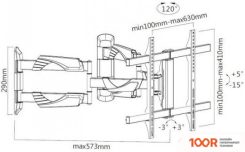 Кронштейн Brateck LPA39-466C (358979)