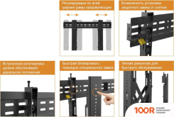 Кронштейн ABC Mount WALLPRO-70 (ЧЕРНЫЙ) (358921)