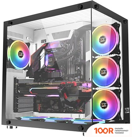 Корпус Xigmatek AQUARIUS PLUS EN43675 (БЕЛЫЙ, 7 ВЕНТИЛЯТОРОВ) (358576)
