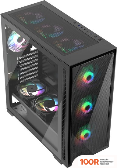 Корпус SuperPower I9 MESH TG (ЧЕРНЫЙ) (358570)