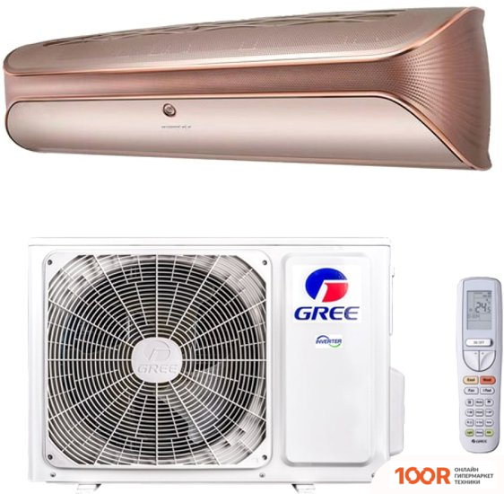 Кондиционер Gree SOYAL INVERTER R32 GWH09AKC-K6DNA1A (РОЗОВОЕ ЗОЛОТО) (357561)