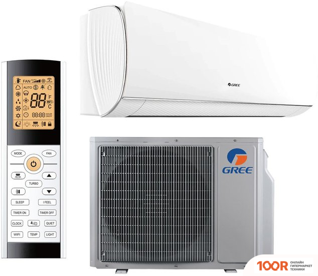 Кондиционер Gree LYRA INVERTER R32 GWH24ACE-K6DNA1I (БЕЛЫЙ) (357536)