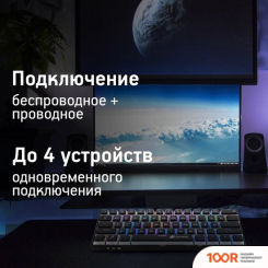 Клавиатура Оклик K763W (ЧЕРНЫЙ) (354934)