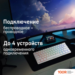 Клавиатура Оклик K763W (БЕЛЫЙ) (354933)