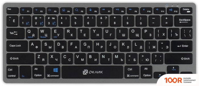 Клавиатура Оклик 835S (СЕРЫЙ/ЧЕРНЫЙ) (354897)