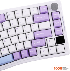 Клавиатура Ajazz AKS075 (БЕЛЫЙ/ФИОЛЕТОВЫЙ, AJAZZ FLYING FISH) (354850)