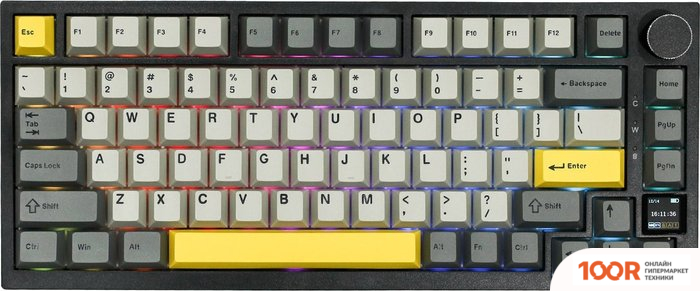 Клавиатура Ajazz AK820 PRO (СЕРЫЙ, AJAZZ FLYING FISH) (354844)