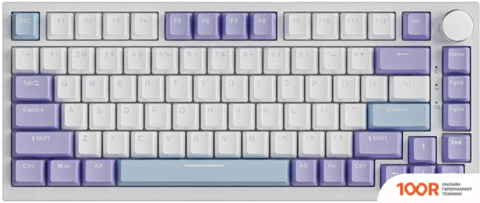 Клавиатура Ajazz AK820 (БЕЛЫЙ/ФИОЛЕТОВЫЙ, AJAZZ SEA SALT) (354837)