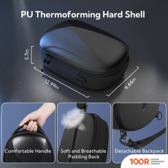 Zyber WATERPROOF HARD SHELL VR CASE WITH USB CHARGING PORT (354373)