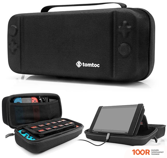 Tomtoc TRAVEL CASE ДЛЯ NINTENDO SWITCH (ЧЕРНЫЙ) (354350)