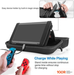 Tomtoc TRAVEL CASE ДЛЯ NINTENDO SWITCH (ЧЕРНЫЙ) (354350)