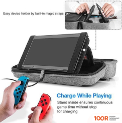 Tomtoc TRAVEL CASE ДЛЯ NINTENDO SWITCH (СЕРЫЙ) (354349)