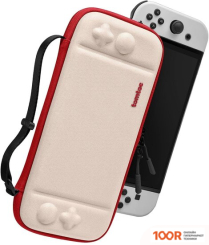 Tomtoc FANCYCASE G05 SLIM ДЛЯ NINTENDO SWITCH/NINTENDO SWITCH OLED (БЕЛЫЙ/КРАСНЫЙ) (354346)