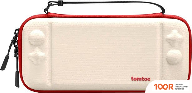 Tomtoc FANCYCASE G05 SLIM ДЛЯ NINTENDO SWITCH/NINTENDO SWITCH OLED (БЕЛЫЙ/КРАСНЫЙ) (354346)