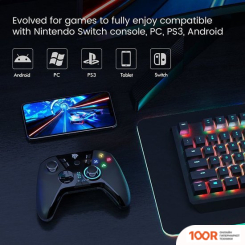 EasySMX ESM-9110 (ЧЕРНЫЙ/С ПРИНТОМ, БЕЗ ПОДСТАВКИ ДЛЯ СМАРТФОНА) (354220)