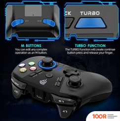 EasySMX ESM-9110 (ЧЕРНЫЙ/С ПРИНТОМ, БЕЗ ПОДСТАВКИ ДЛЯ СМАРТФОНА) (354220)