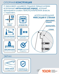 Душевой поддон Метакам UNIVERSAL BLACK N 80X80 АПS_013575 (КВАДРАТНЫЙ) (349230)